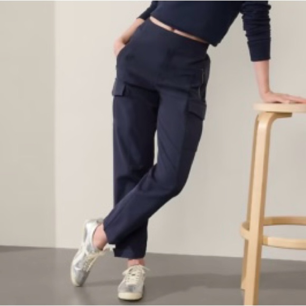 Athleta Endless Navy Women's High Rise Cargo Pants